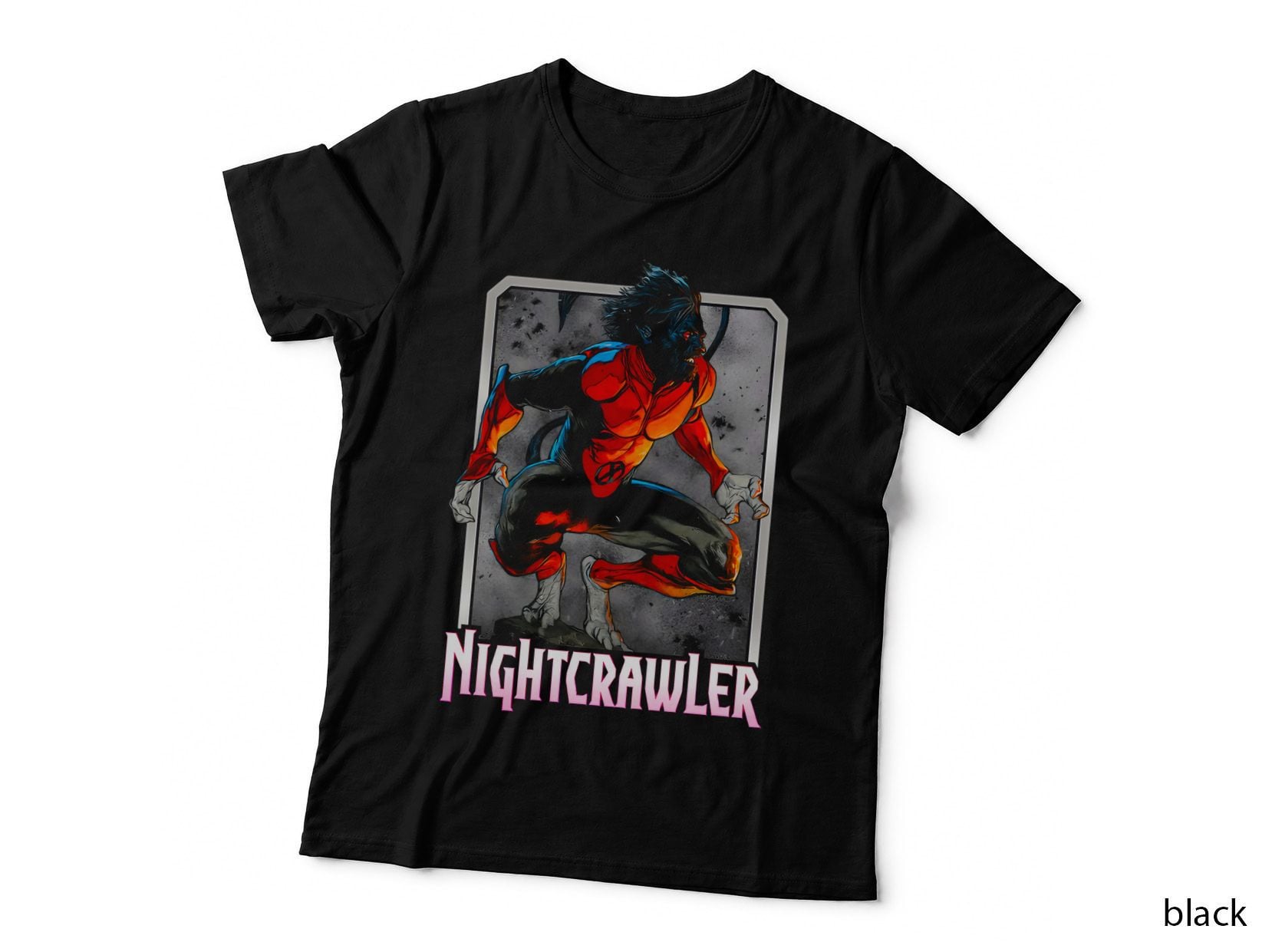 Nightcrawler Pink Purple Character Mutant T-Shirt