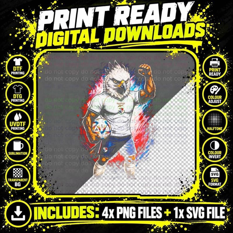 Panama New A2 Halftone T-Shirt Png SVG Digital Bundle