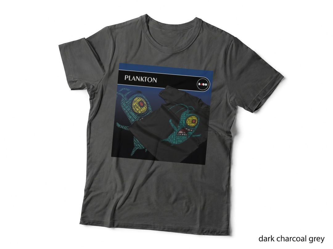 Plankton Cyan Yellow Red Ocean Creature T-Shirt