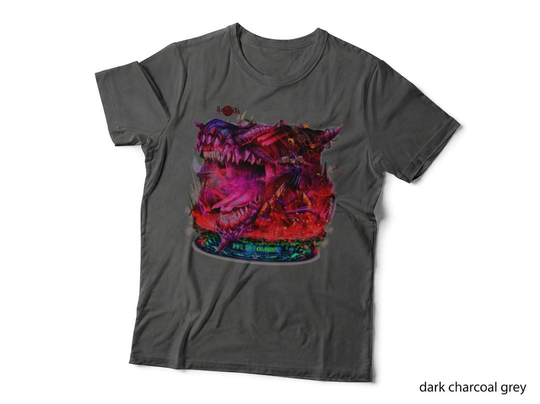 Red-Pink Character Intense Halftone Effects T-Shirt
