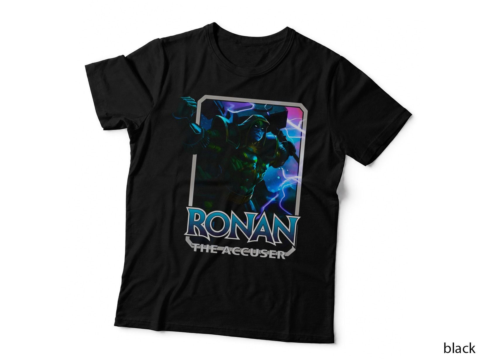 Ronan the Accuser the Cyan Blue Glowing Warrior T-Shirt