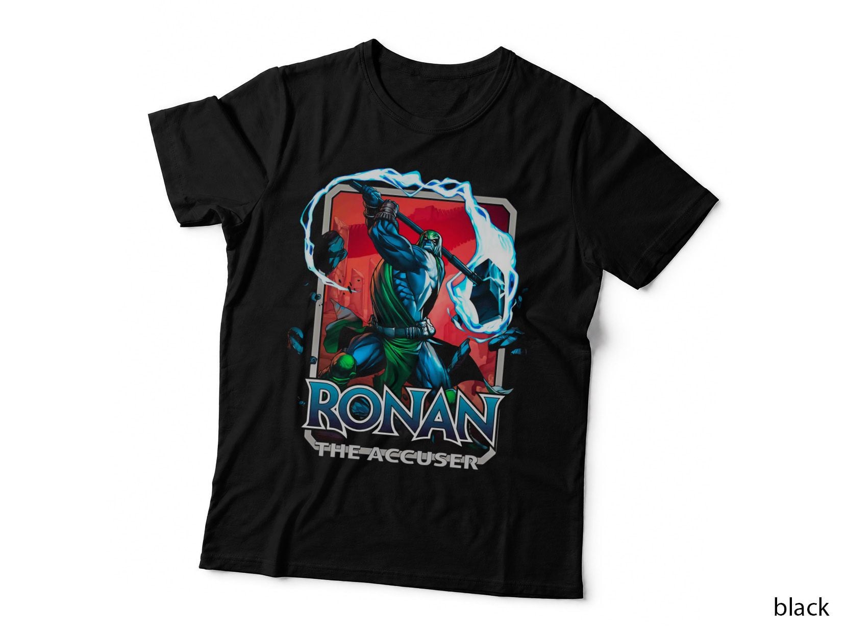 Ronan the Accuser the Red Cyan Warrior T-Shirt