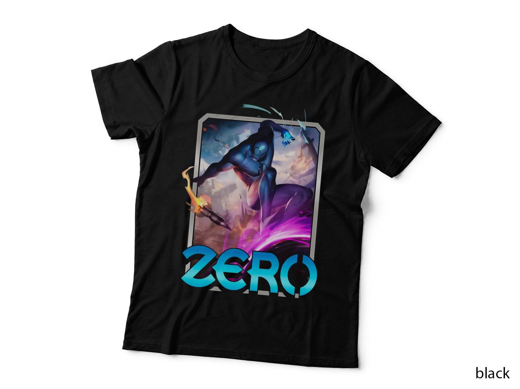 Zero Halftone Magenta Cyan Energy Character Power T-Shirt