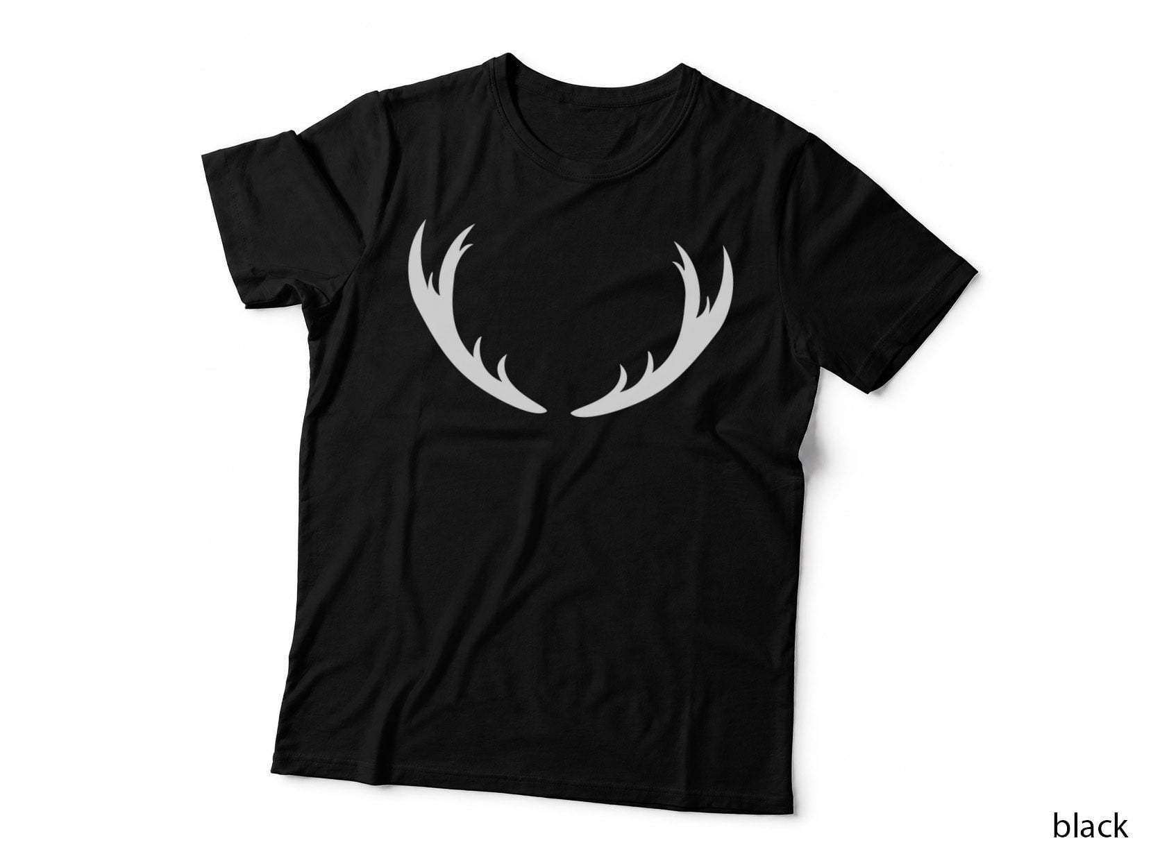 Antlers Forming a Circle T-Shirt, Trendy Graphic Tee, Trendy Graphic Shirt