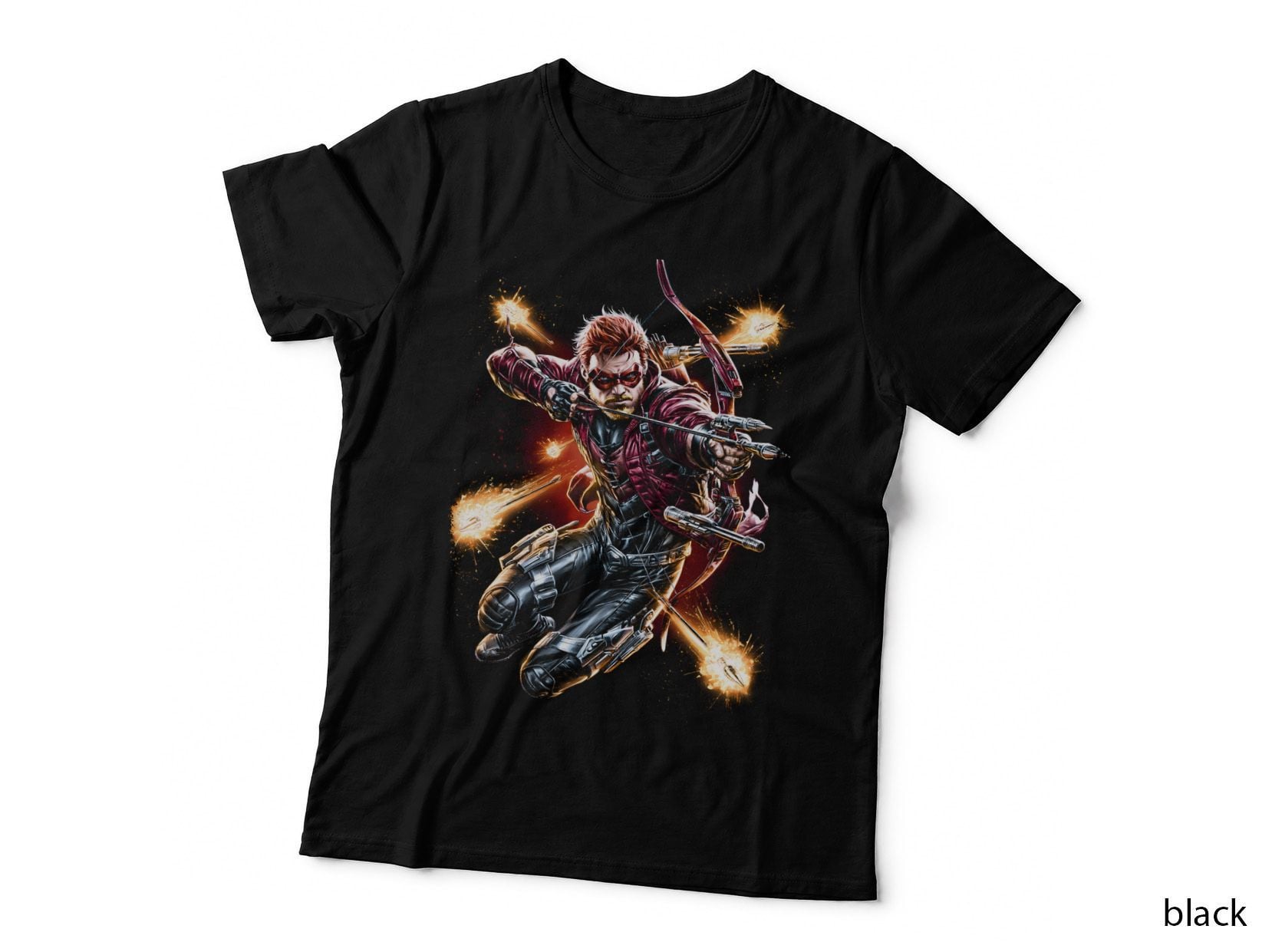 Arsenal T-Shirt, Halftone Red Archer Arsenal Graphic Tee, Comic Book Shirt