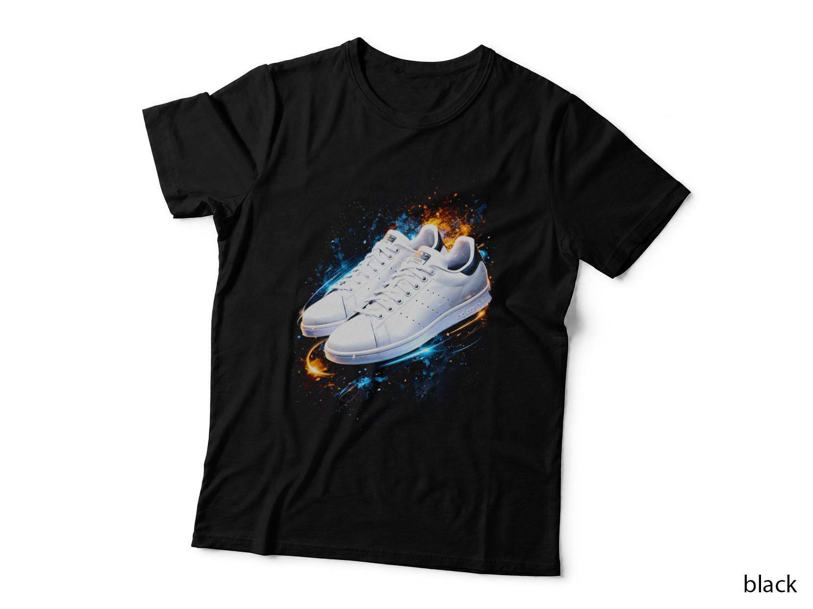Clean Minimalist Court Sneaker T-Shirt, Halftone Sneaker Art Graphic Tee