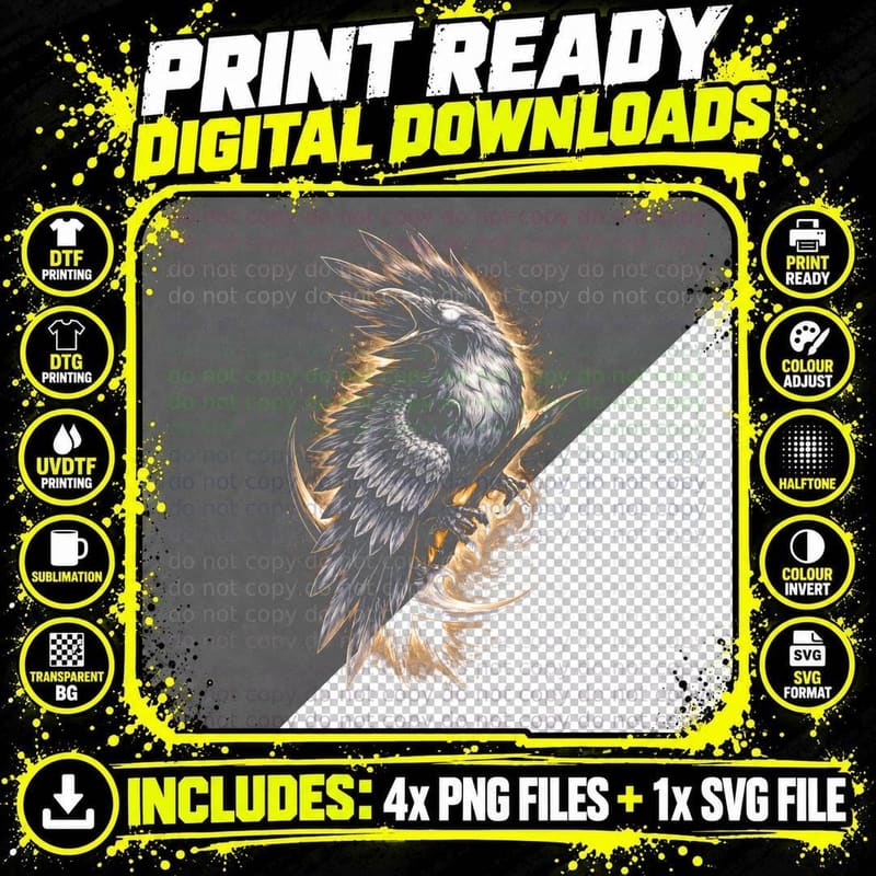 Demon Goat T-Shirt, Halftone Serpent Horned Demon Png SVG Digital Bundle