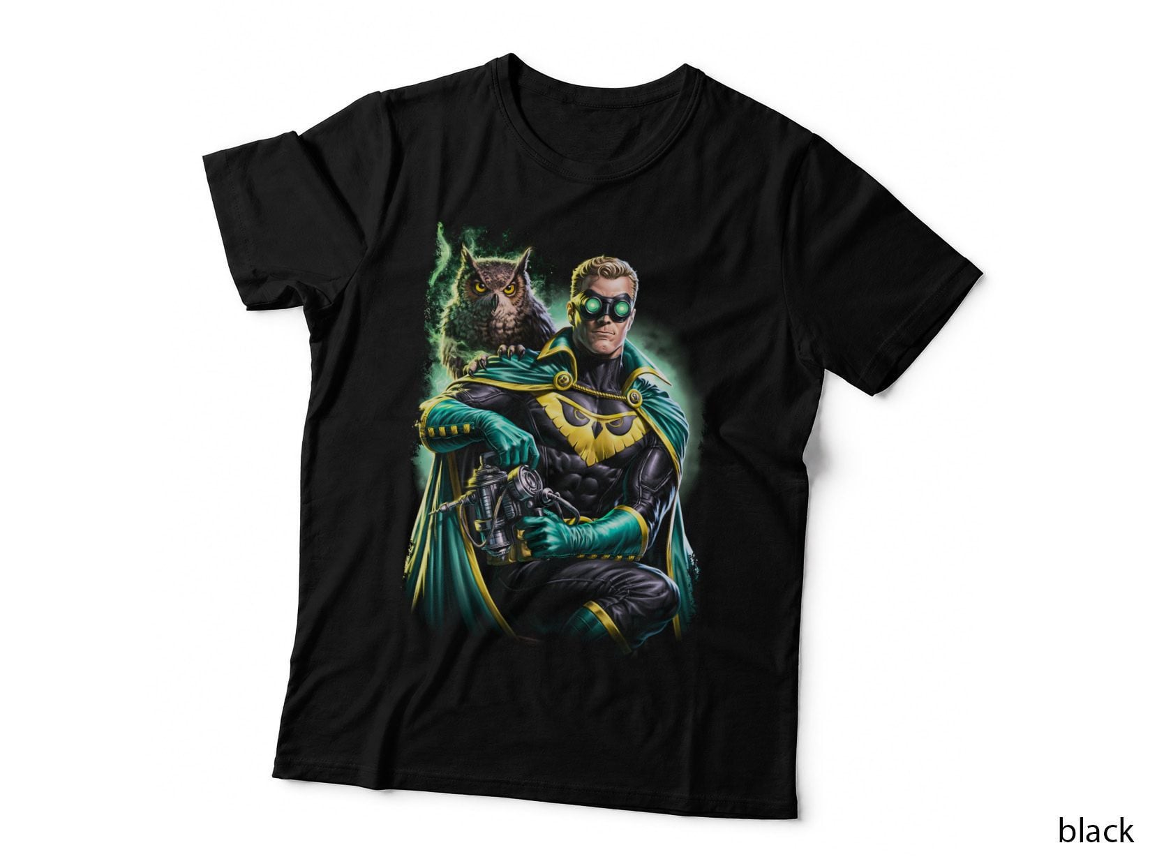 Green Lantern T-Shirt, Halftone Emerald Power Hero Graphic Tee, Comic Book Shirt