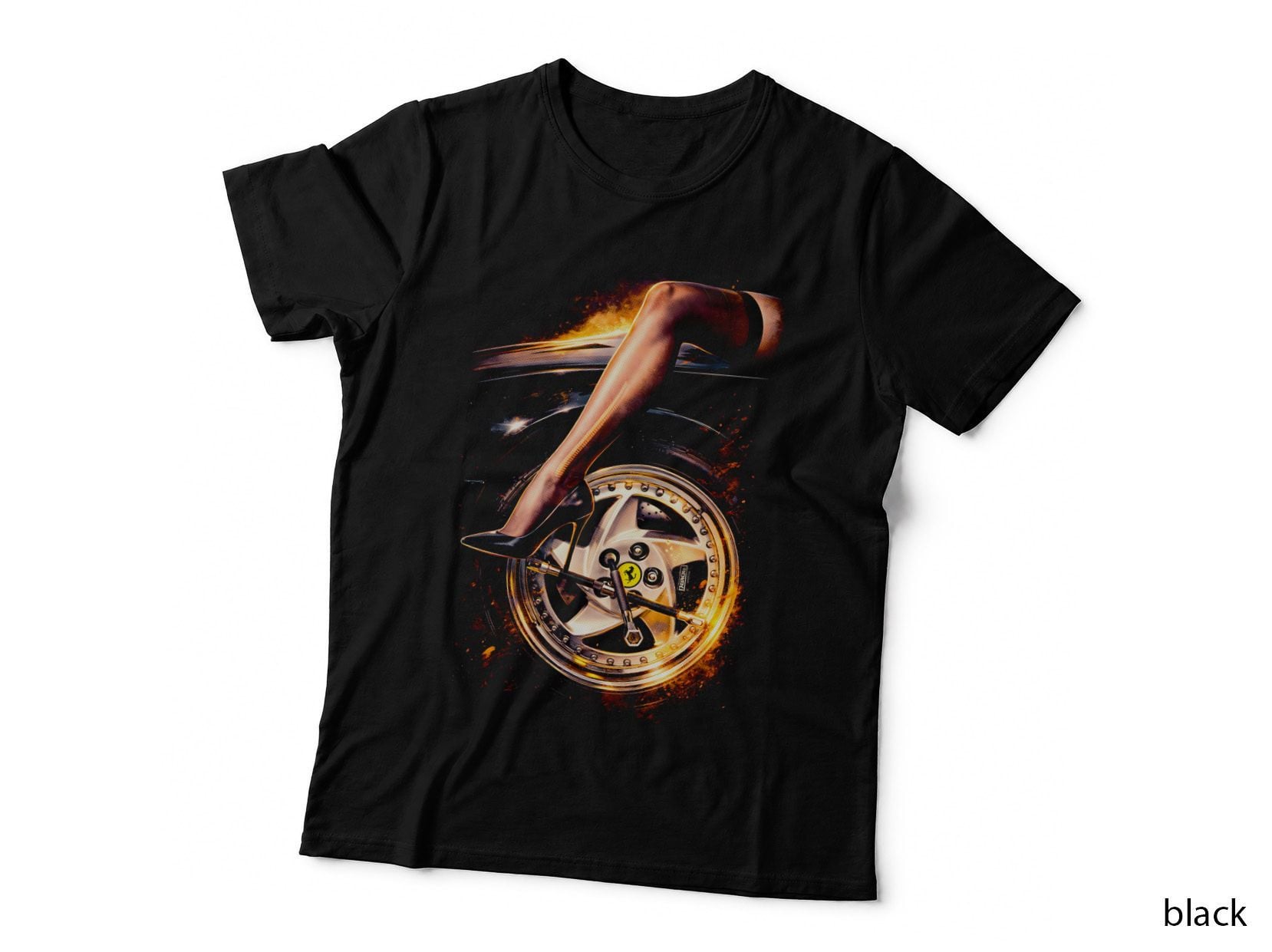 Heel on Luxury Wheel T-Shirt, Halftone Old Money Luxury Graphic Tee