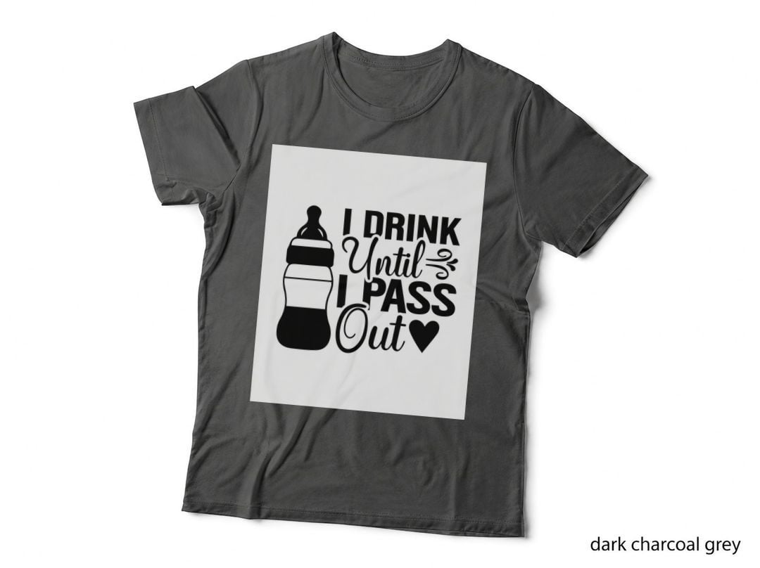 I Drink Until I Pass Out T-Shirt, Baby Bottle Graphic Tee