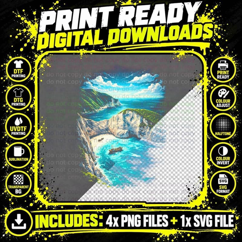 Limestone Cove Boat T-Shirt, Halftone Old Money Luxury Png SVG Digital Bundle