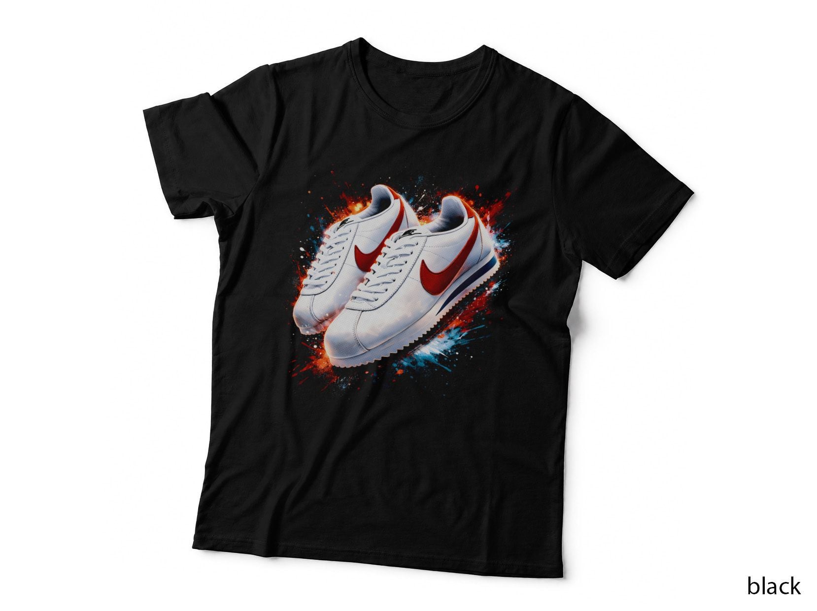 Low Top Minimalist Sneaker T-Shirt, Halftone Sneaker Art Graphic Tee