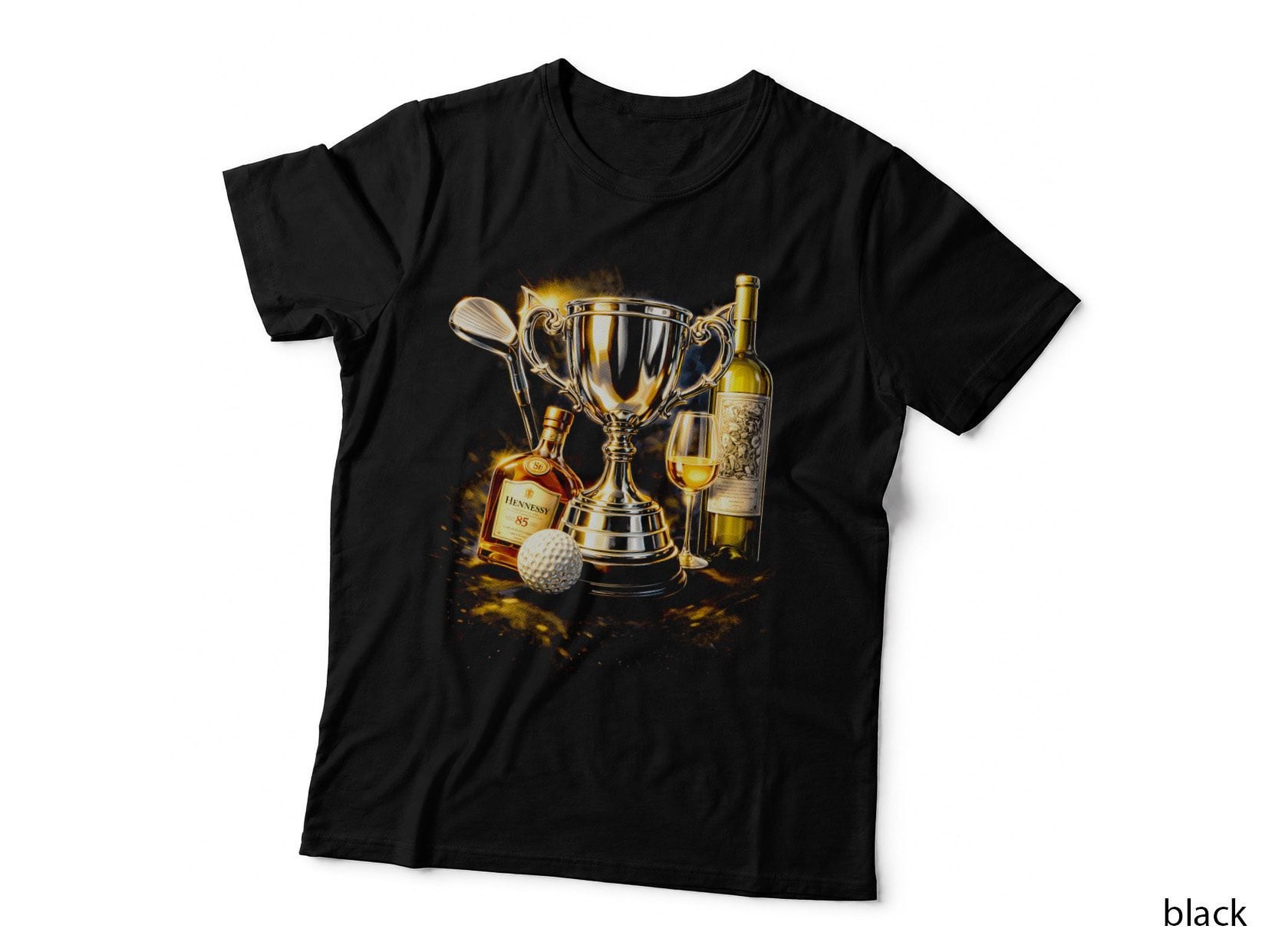 Luxury Trophy Collage T-Shirt, Halftone Old Money Luxury Graphic Tee