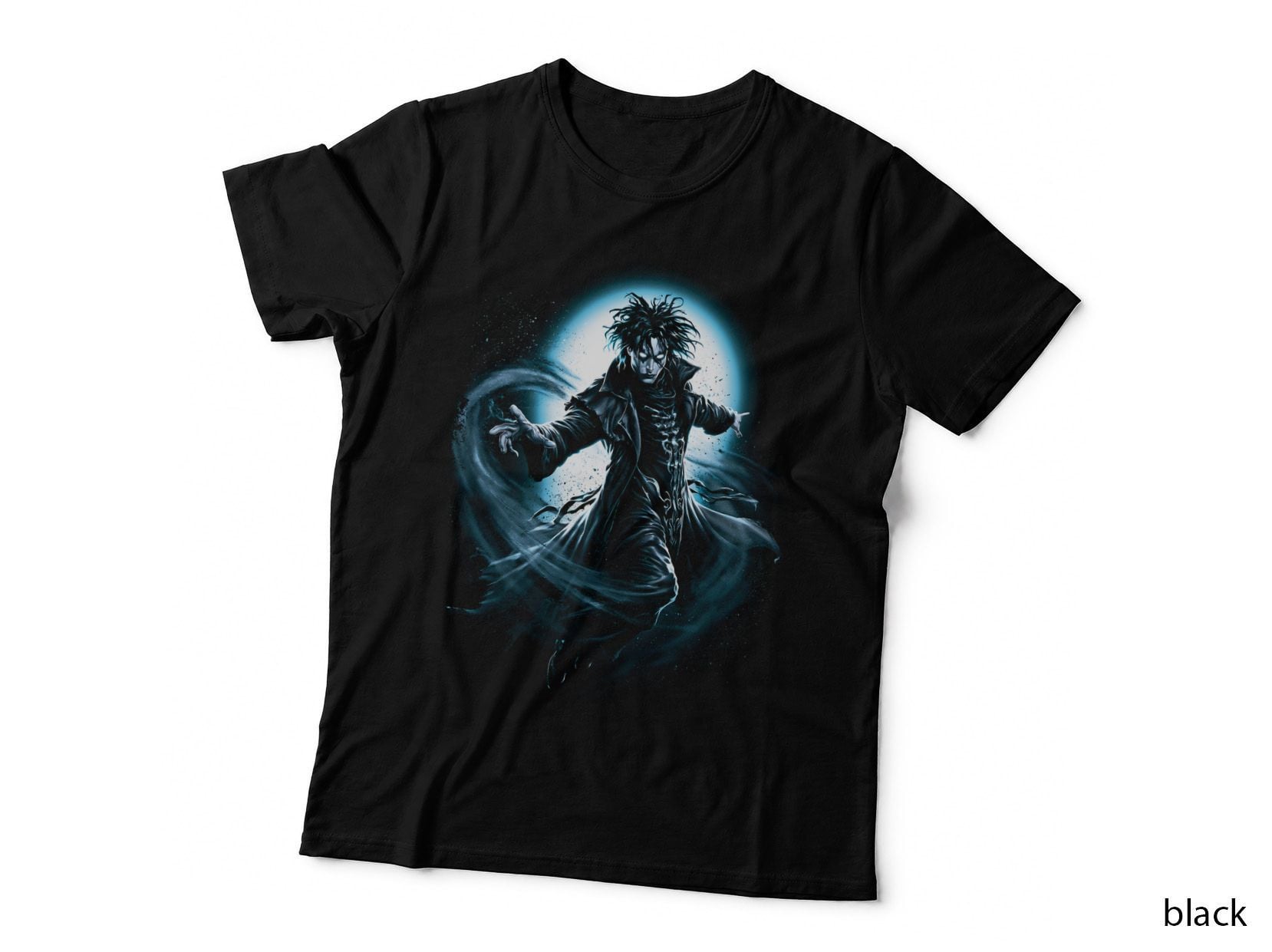 Magic Hero T-Shirt, Halftone Blue Sorcerer Hero Graphic Tee, Comic Hero Shirt