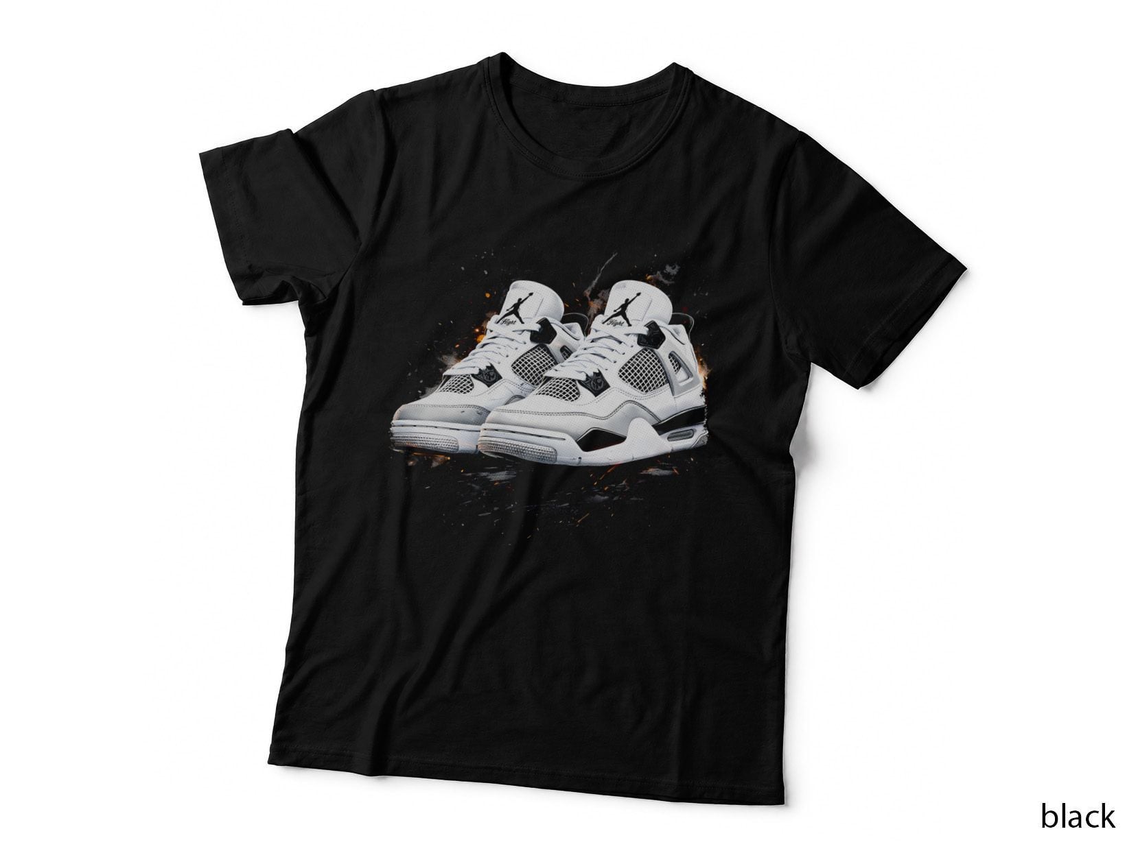 Mesh Panel High Top Sneaker T-Shirt, Halftone Sneaker Art Graphic Tee