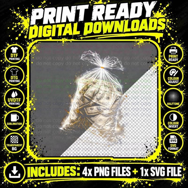 Money Tornado T-Shirt, Halftone Old Money Luxury Graphic Png SVG Digital Bundle