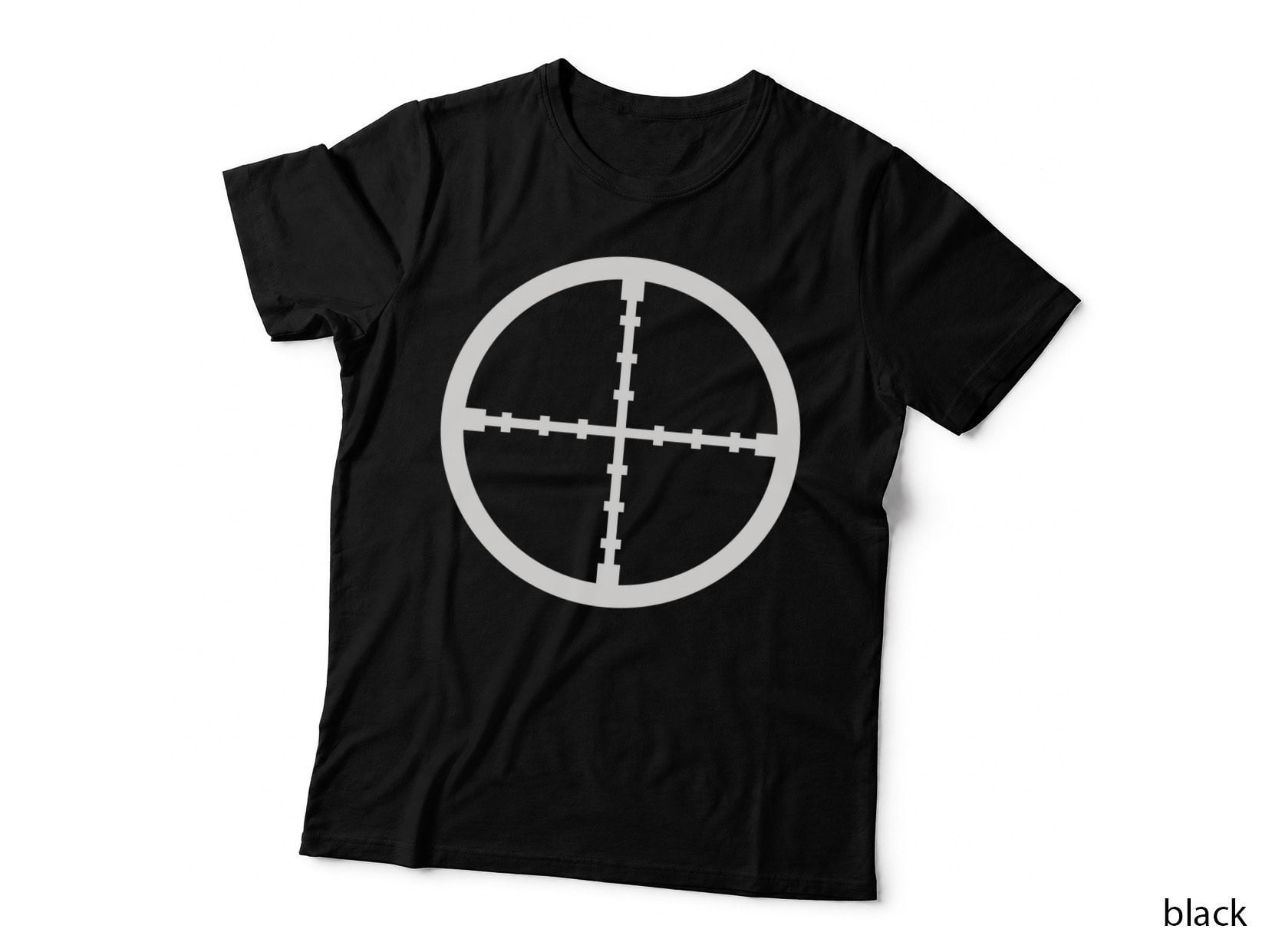 Sniper Scope Crosshair T-Shirt, Trendy Graphic Tee, Trendy Graphic Shirt