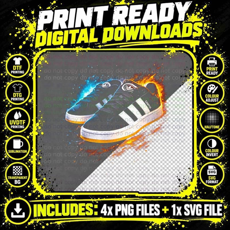 Striped High Top Sneaker T-Shirt, Halftone Sneaker Art Png SVG Digital Bundle