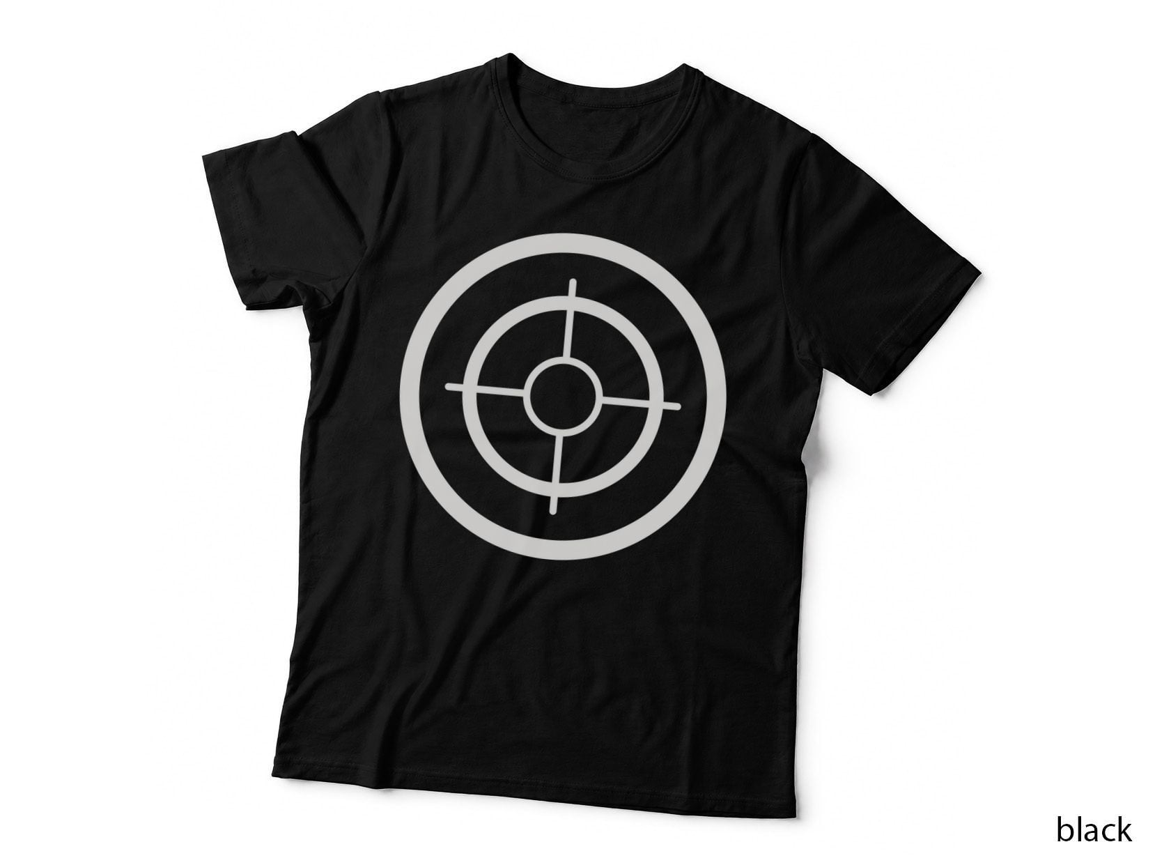 Target Sight Icon T-Shirt, Trendy Graphic Tee, Cool Design Shirt