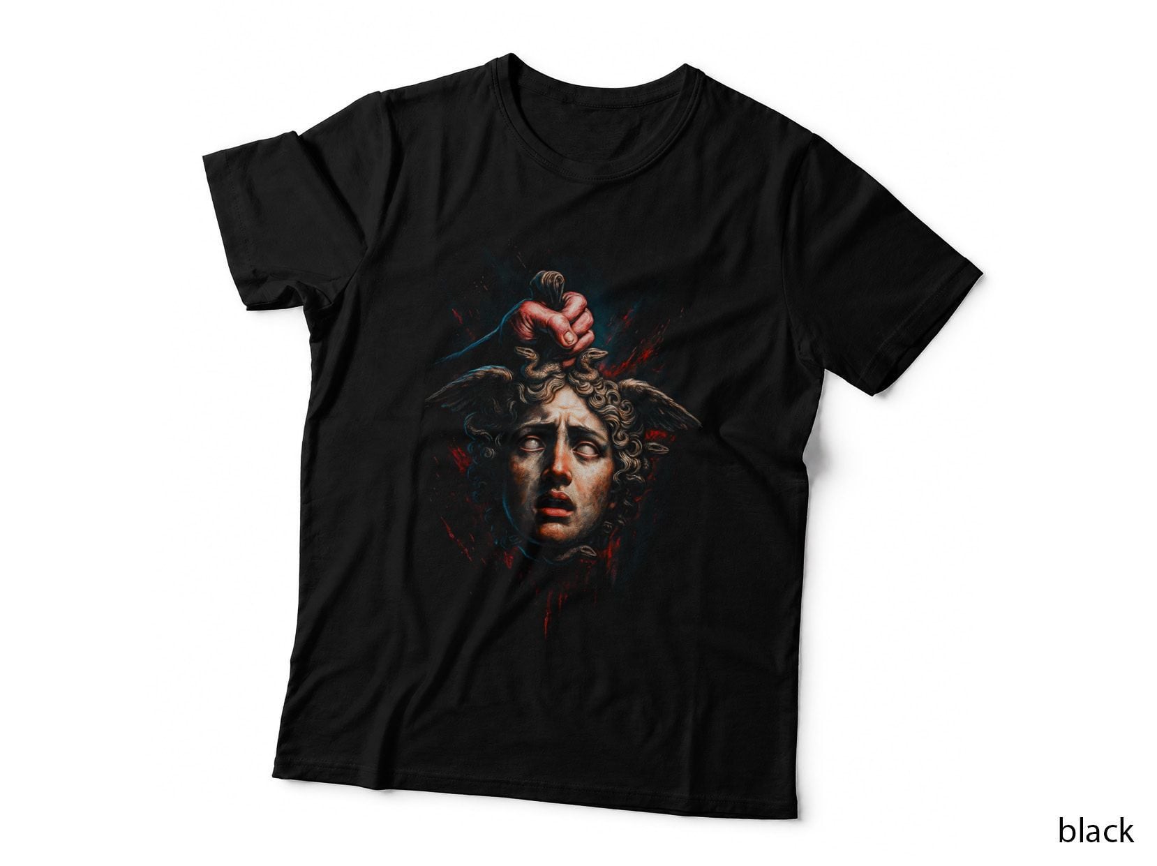 Zeus Scepter T-Shirt, Halftone Greek King of Olympus Graphic Tee