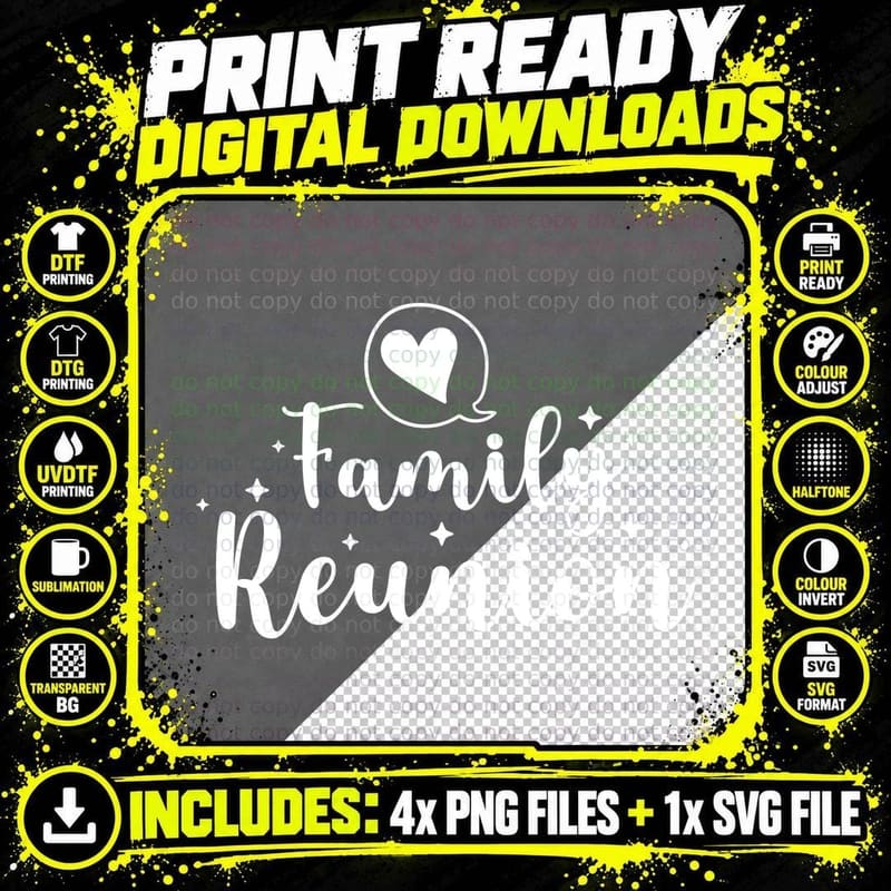 Family Reunion Family Reunion T-Shirt Png SVG Digital Bundle