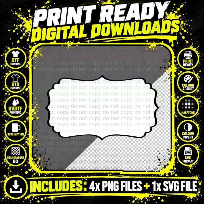 Blank White Label on Gray Background Heart T-Shirt Png SVG Digital Bundle