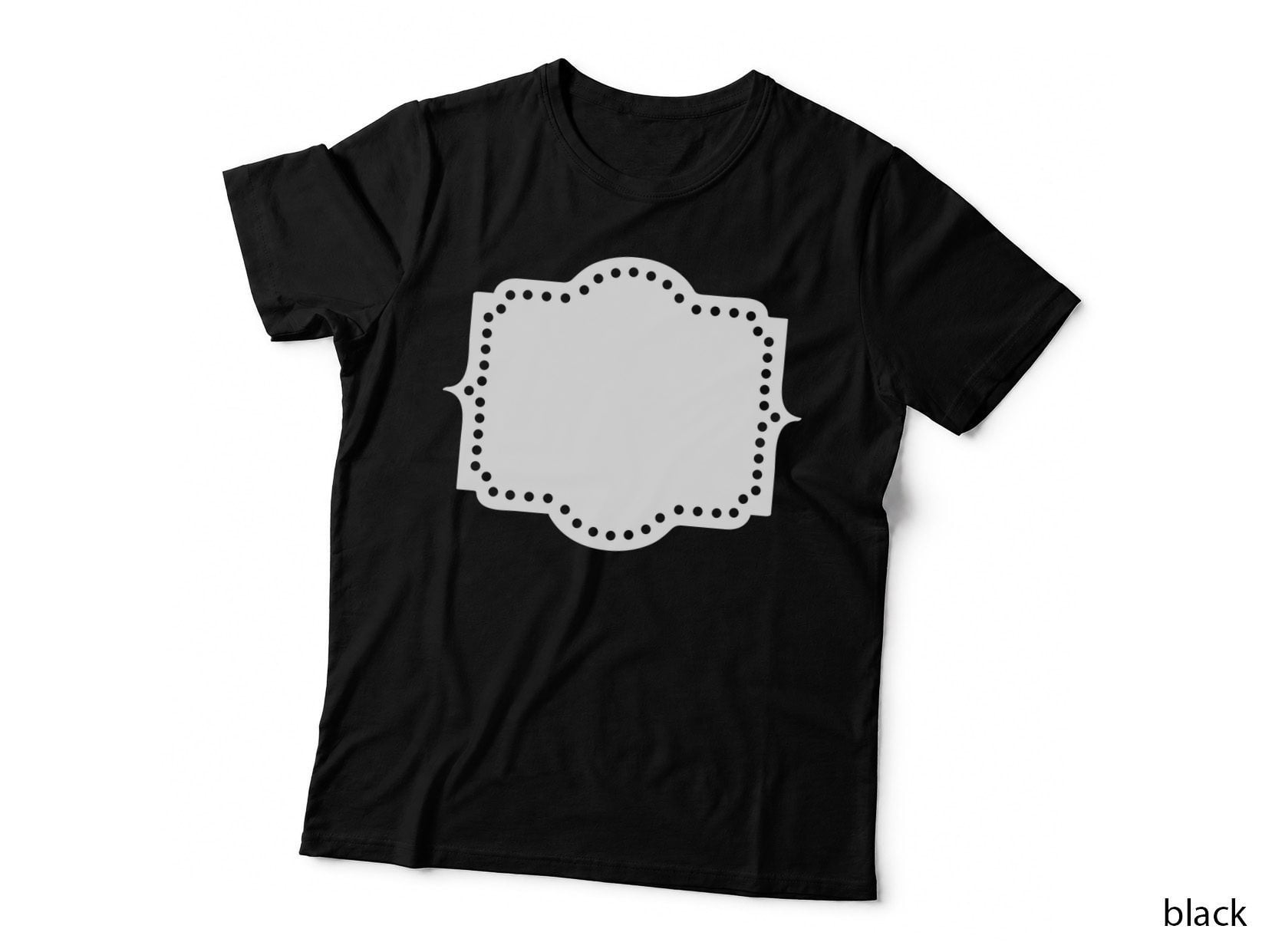 Dotted Border Frame Heart T-Shirt, Heart Graphic Tee, Heart Gift Shirt
