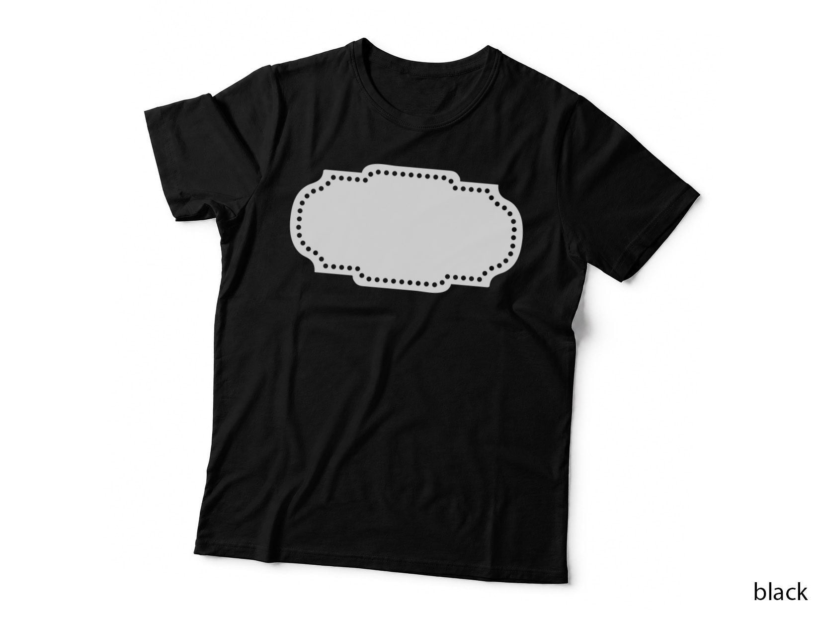 Dotted White Oval on Gray Background Heart T-Shirt, Heart Graphic Tee