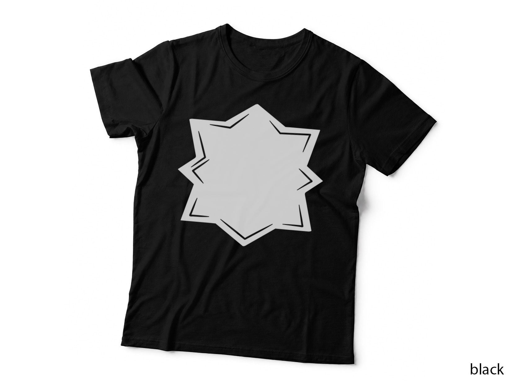 Starburst Geometric Pattern Heart T-Shirt, Heart Graphic Tee, Heart Gift Shirt