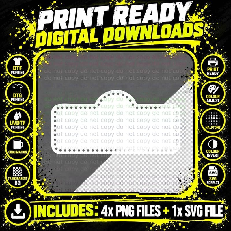 Ticket Stub Shape with Dotted Border Heart T-Shirt Png SVG Digital Bundle