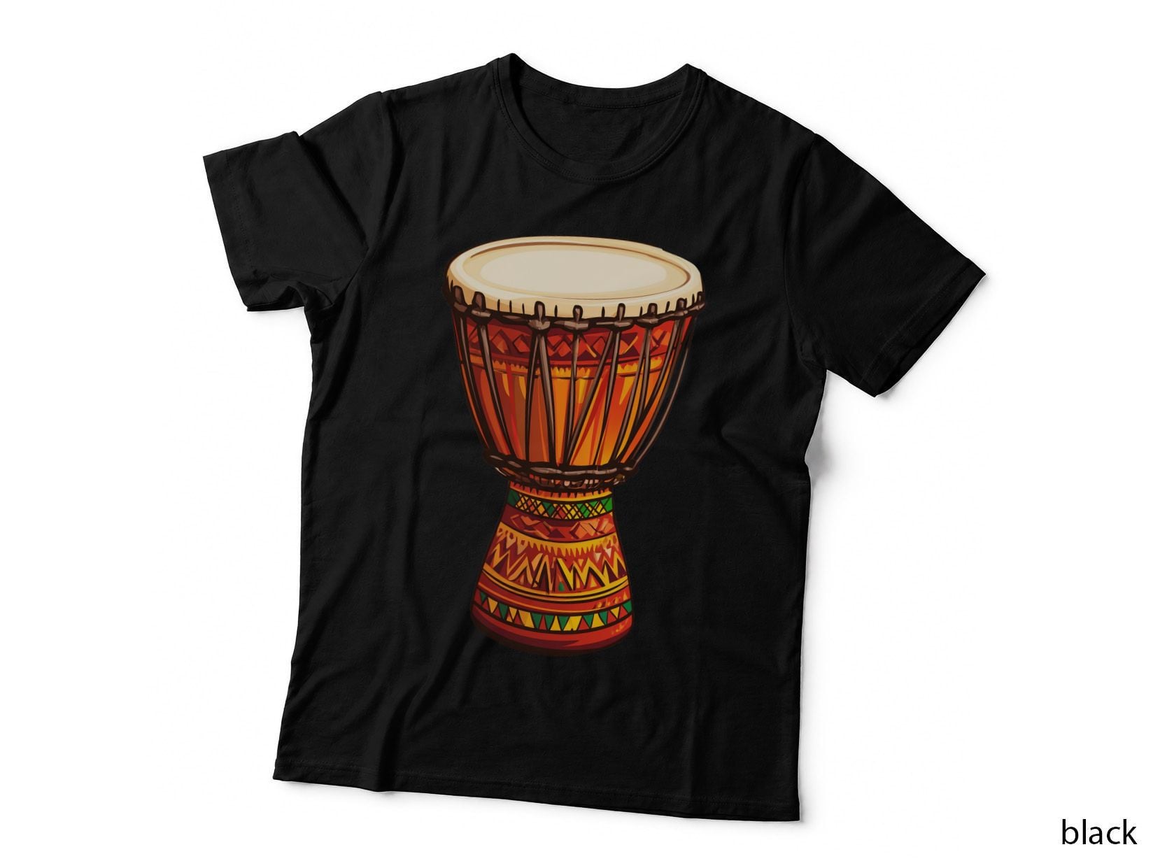 African Drum Artwork Kwanzaa T-Shirt, Kwanzaa Graphic Tee, Kwanzaa Design Shirt