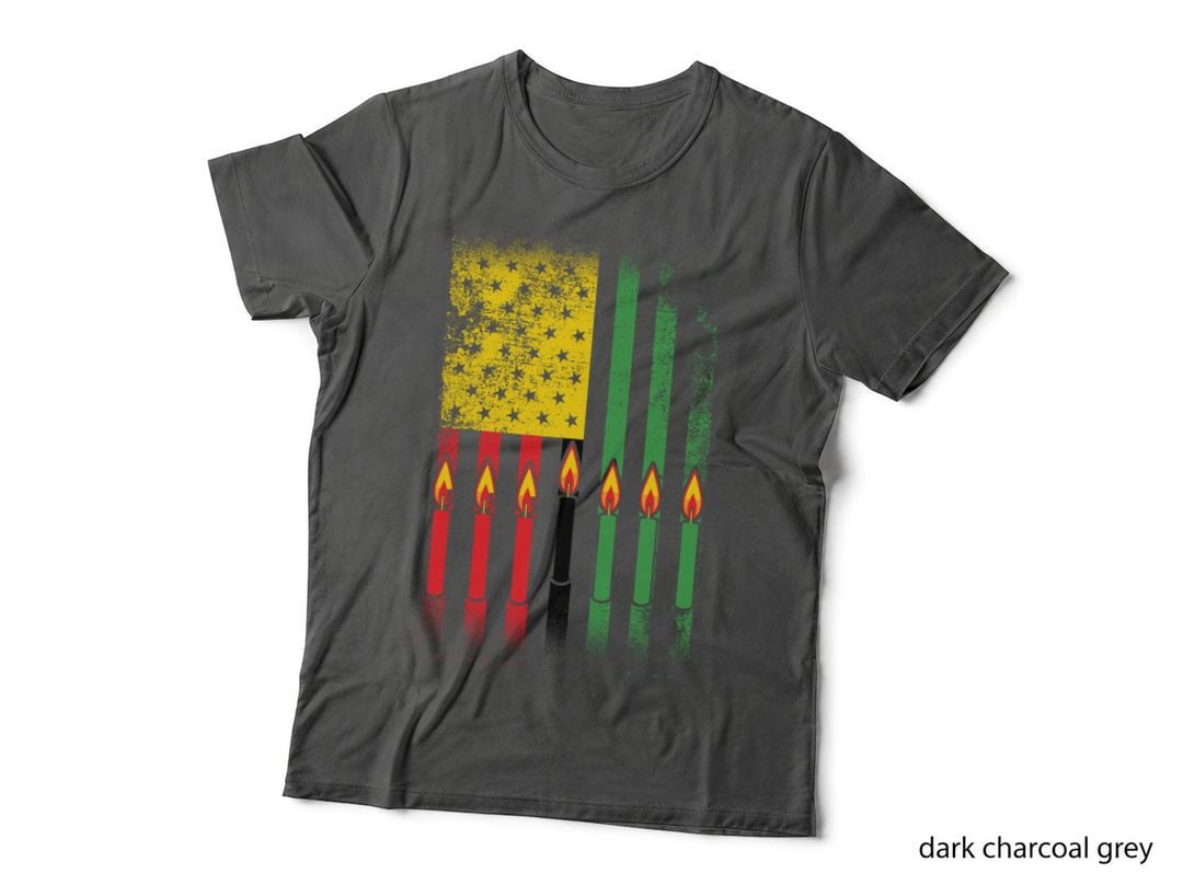 Kwanzaa Candles Flag Kwanzaa T-Shirt, Kwanzaa Graphic Tee, Kwanzaa Lover Shirt