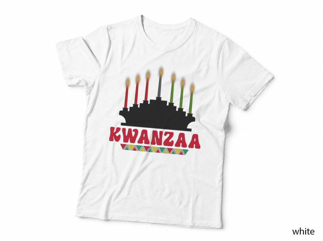 Kwanzaa T-Shirt, Kwanzaa Candle Display Graphic Tee