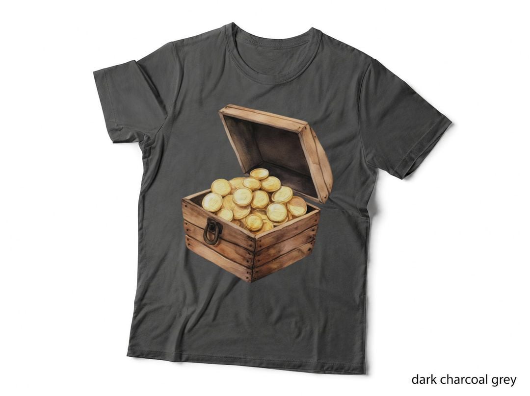Treasure Chest Filled with Gold Coins Lunar New Year T-Shirt