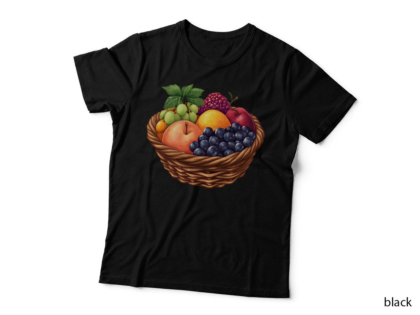 Woven Basket with Fruits Kwanzaa T-Shirt, Kwanzaa Graphic Tee