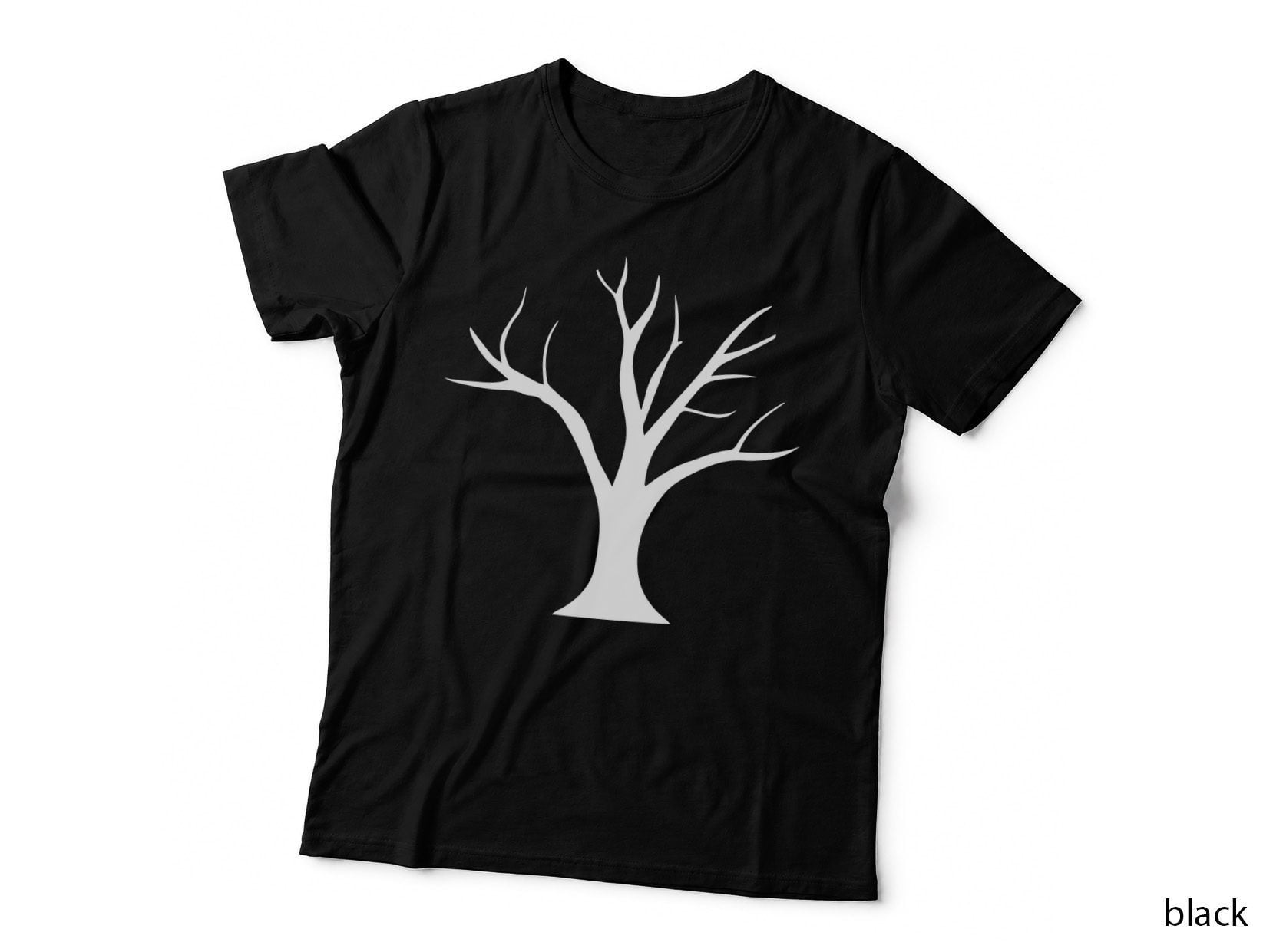 Bare Tree Silhouette Tree Novelty T-Shirt, Tree Graphic Tee, Tree Gift Shirt
