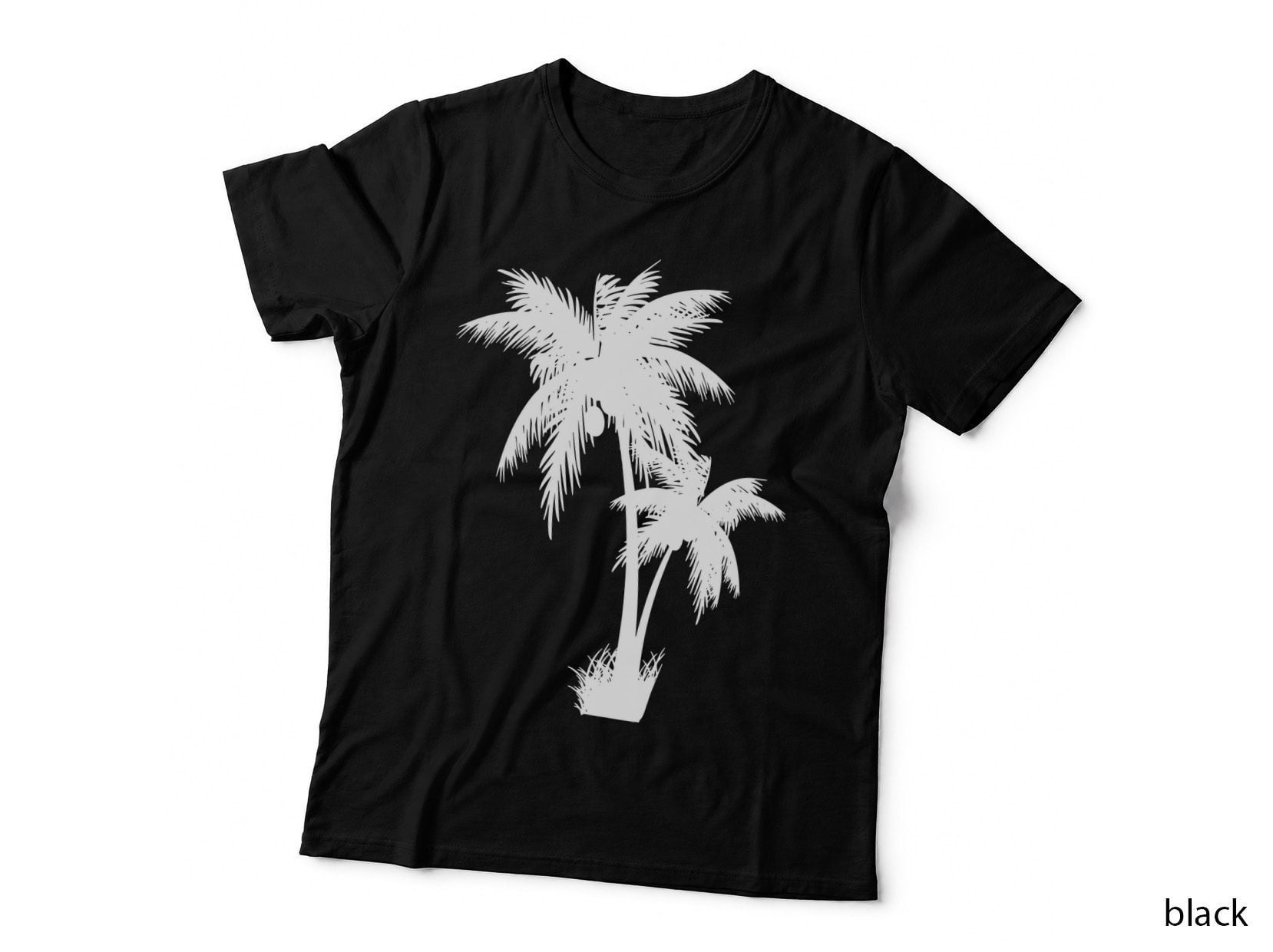 Palm Trees Silhouette Tree Art T-Shirt, Tree Graphic Tee, Tree Design Shirt