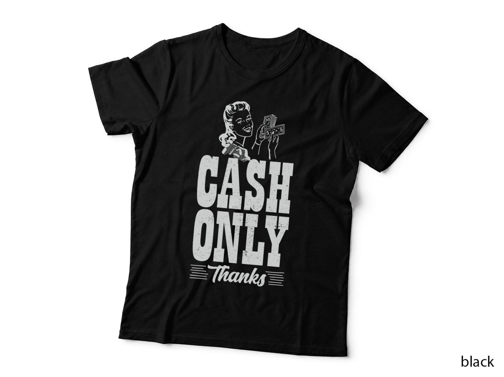 Cash Only Thanks, Reject Central Bank Digital Currency Cbdc T-Shirt