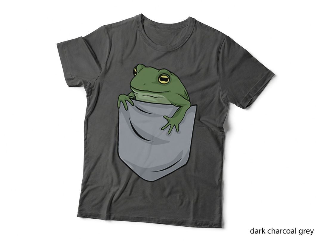 Frog Pocket for a Frog Fan, Frog Lovers Gift, Nature Enthusiast T-Shirt