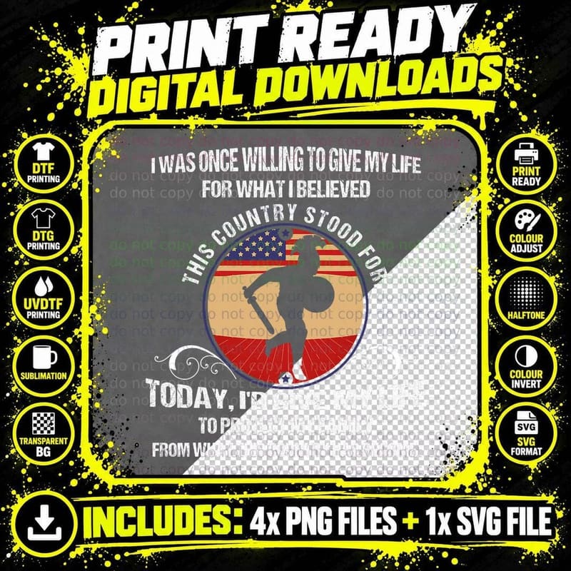 I Was Once Willing Give My Life for I Believed This Png SVG Digital Bundle