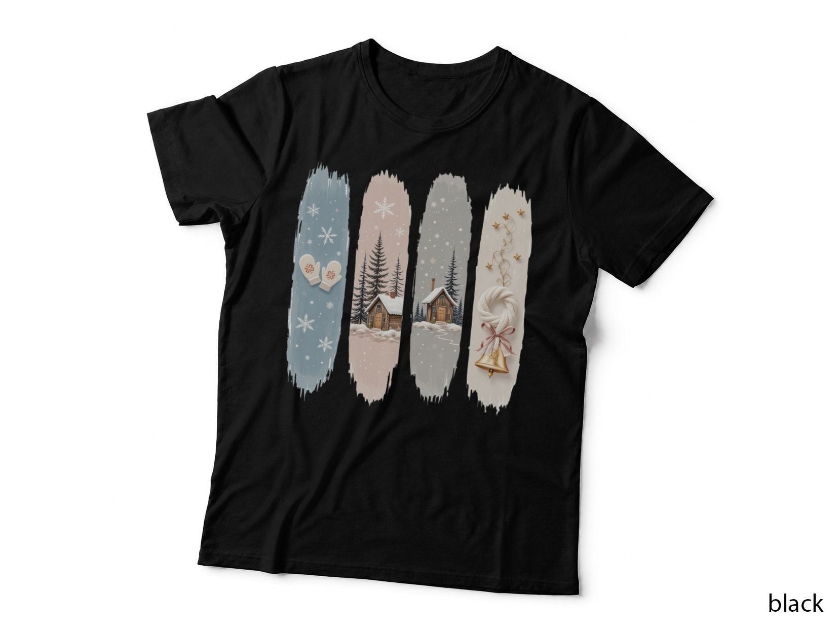 Winter Wonderland Scene Winter Design T-Shirt, Winter Graphic Tee