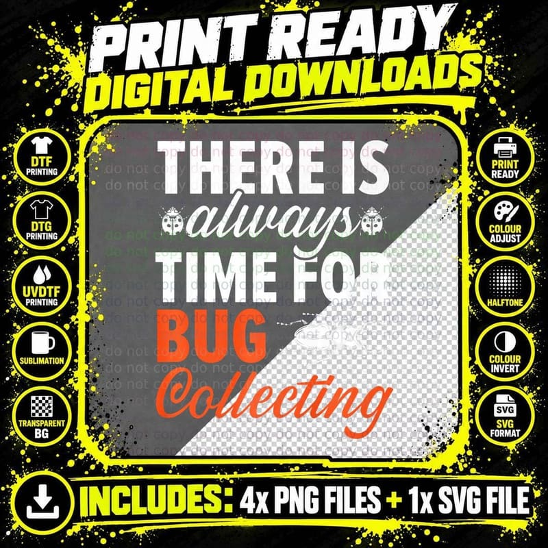 Bug Catcher Bug Expert Insect Lover Entomologist Png SVG Digital Bundle