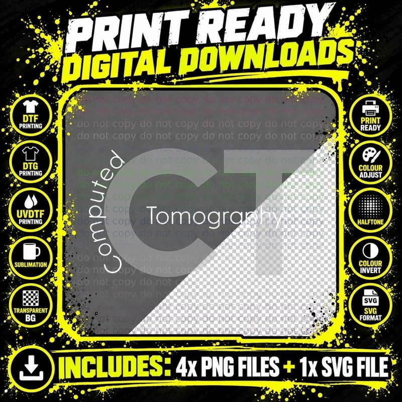 Computed Tomography Ct Technologist Mri Tech Png SVG Digital Bundle