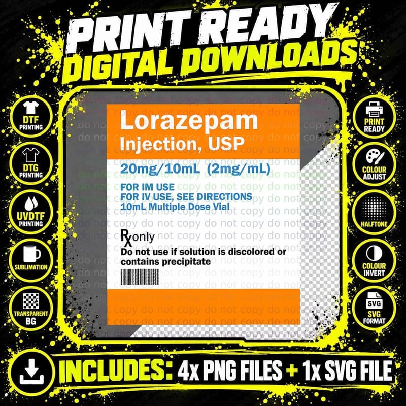 Pharmaceutical Drugs Propofol Pharmacy Tech Er Ed RN Png SVG Digital Bundle