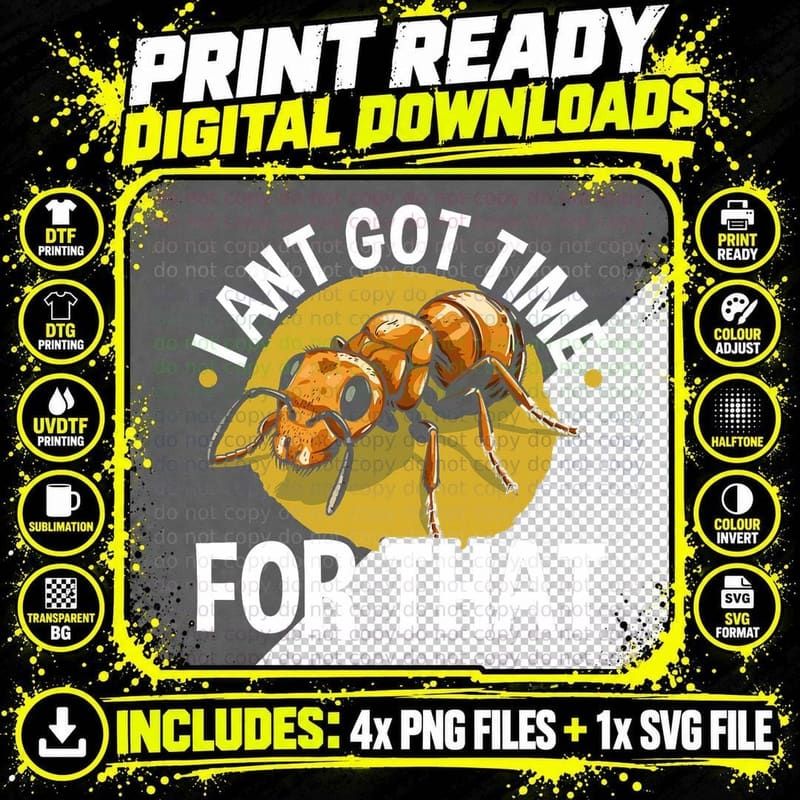 Ant Farming Ant Colony Keeper Ant Insect T-Shirt Png SVG Digital Bundle