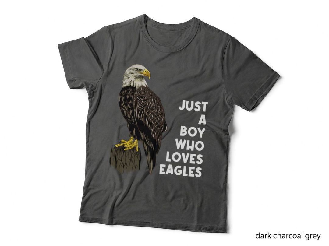 Eagle Bald Just a Boy Who Loves Eagles T-Shirt