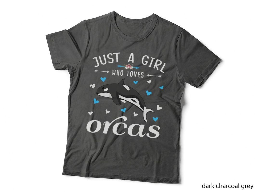 Just a Girl Who Loves Orcas Killer Whales Lover Gifts T-Shirt
