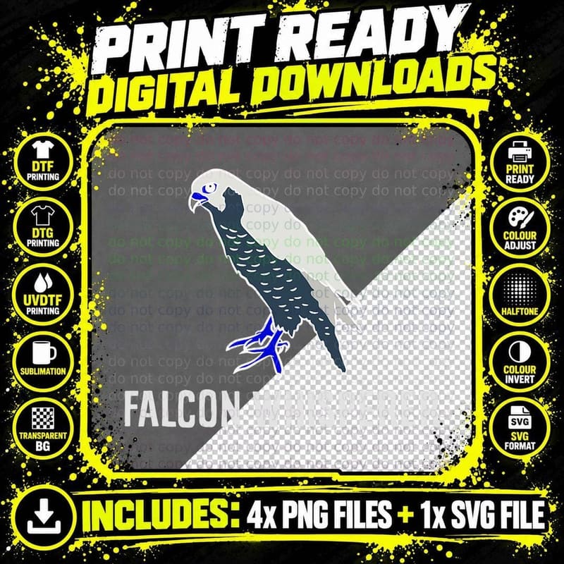 Peregrine Falcon Whisperer T-Shirt Png SVG Digital Bundle