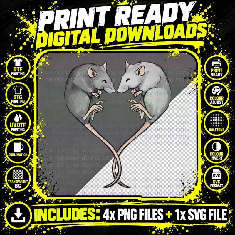 Rat Lover Sweatshirts and Hoodies Rat - Rat Sweatshirt Png SVG Digital Bundle