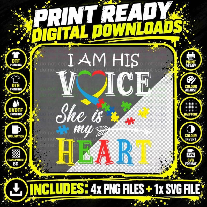 She Is My Heart Shirt, Love Inclusion, Colorful Design Png SVG Digital Bundle